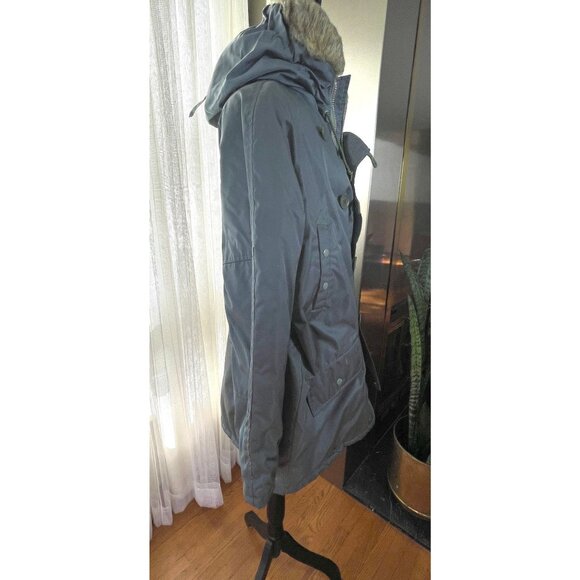 Vintage 1970s Sears Men's parka, grey hooded sportswear winter jacket, XL - Picture 5 of 10